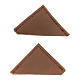 Brown leather corner protector for liturgical books 5 cm 2 pcs s1