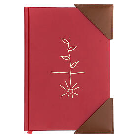 Protective liturgic book corners real brown leather 3 in set of 2