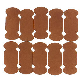 Adhesive bookmarks brown leather 10 pieces for sacred books