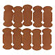 Adhesive bookmarks brown leather 10 pieces for sacred books s1