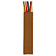 Real leather bookmark 5 ribbons Bethleem monks star decoration s3