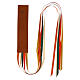 Genuine leather bookmark 5 ribbons Bethleem monks star decoration s5