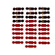 Marcadores de página adesivos 28 unidades castanhos e vermelhos com ano litúrgico 1,2x5 cm s1