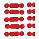 Marcadores de página adesivos couro vermelho 25 unidades 1,2x5 cm s2
