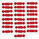 Red adhesive leather page markers 25 pcs s1