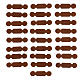 Leather page tab markers 25 pieces 1.2 cm s1