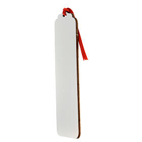 Wooden bookmark with stylised Nativity 6x2 in