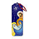 Stylized Nativity wooden bookmark 15x5 cm s1