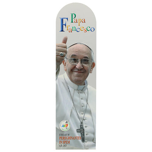 Marcador de páginas Papa Francisco logótipo oficial Jubileu 2025 1