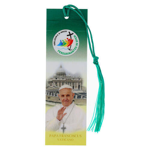 Jubilee 2025 Pope Francis with Green Tassel 1