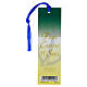 Jubilee bookmarker with Pope Francis and blue tassel s2