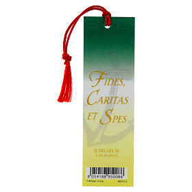 Bookmark Jubilee Pope Francis with Red Tassel