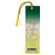 Jubilee bookmarker with Pope Francis and gold tassel s2