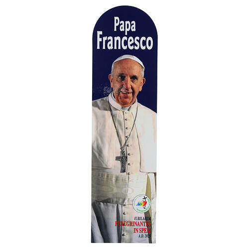 Marcador de páginas com mensagem Papa Francisco Jubileu 2025 1