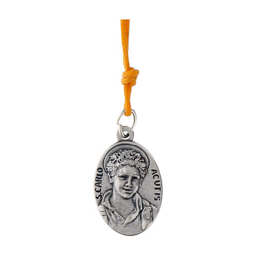 Carlo Acutis Wooden Bookmark with IT Quote and Yellow Cord Pendant 2