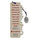 Wooden Carlo Acutis Bookmark with Blue Cord and Italian Quotes s4