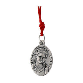 Carlo Acutis wooden bookmark with red cord and pendant, ITA quotes