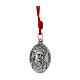 Marque-page Carlo Acutis en bois corde rouge et pendentif citations ITA s2