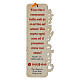 Carlo Acutis wooden bookmark with orange rope and tau cross, ITA inscription s2