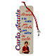 Carlo Acutis wooden bookmark with red cord and Tau Cross with quotes s1
