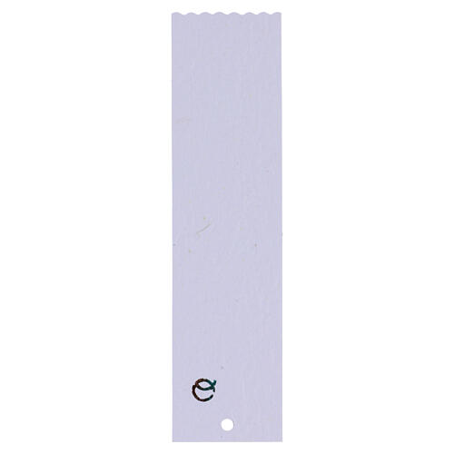 Segnalibro bianco conf. 6 pz rettangolare pino 15x4 cm 3