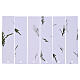 Segnalibro bianco conf. 6 pz rettangolare pino 15x4 cm s1
