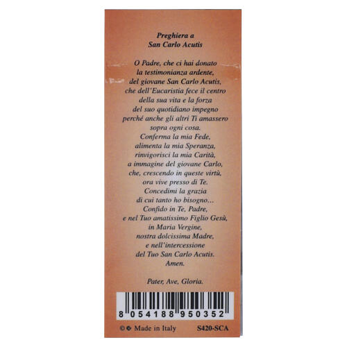 Marcador de página magnético Carlo Acutis 10x5 cm 2