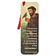 Marcador de livro 14x5 cm São Francisco de Assis com passarinho s1