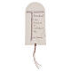 Marque-page arrondi Saint François « Laudati Sii » 12x6 cm s1