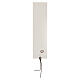 Marque-page rectangulaire croix tau cordon marron 16x4 cm s2