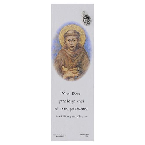Marcador de livro com São Francisco de Assis FRANCÊS 1