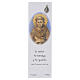Marque-page Saint François d'Assise papier parchemin ESPAGNOL s1