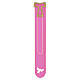 Pink bookmark with a Tau symbol in olive wood by the Poor Clares s1