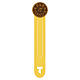 Orange Pax et Bonum bookmark with olive wood, Monastery of Poor Clares s1