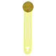Segnalibro giallo con medaglia Pax et Bonum Monastero Clarisse s3