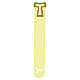Yellow Tau devotional bookmark with recessed carving, Monastery of the Poor Clares s1