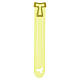 Yellow Tau devotional bookmark with recessed carving, Monastery of the Poor Clares s3