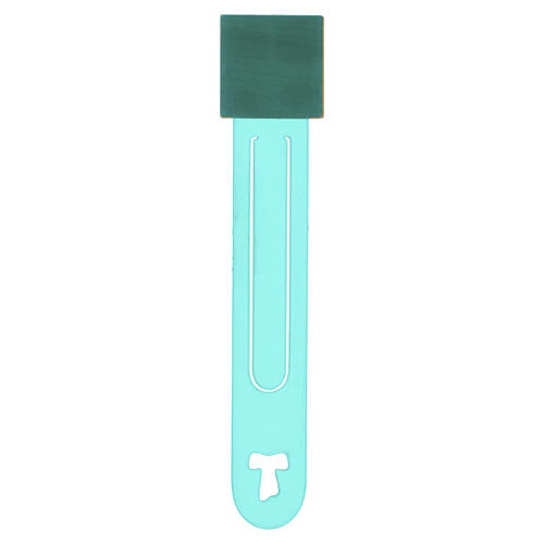Monasterio Clarisas marcalibros verde con inscripción franciscana de olivo 3