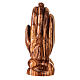 Joined hands in olive wood s3