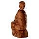 Estatua de Virgen con el Niño en madera de olivo s4