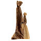 Vierge avec enfant Jésus en bois d'olivier, assis s1