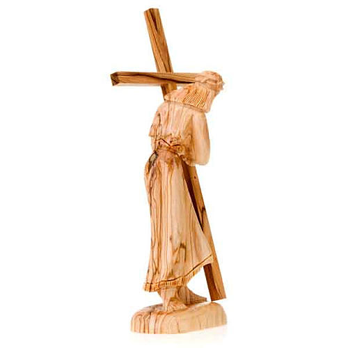 Statue Christ Kreuz Holz 4