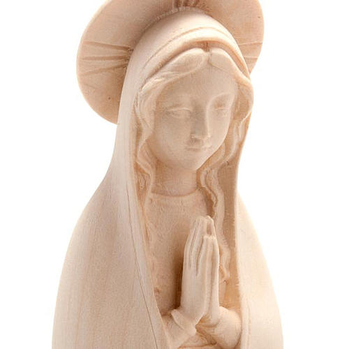 Virgen de Fátima de madera natural 2