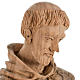 Saint Francis of Assisi statue in Holy Land olive wood 30 cm s3