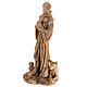 Saint Francis of Assisi statue in Holy Land olive wood 30 cm s8