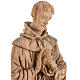 Statue Saint François bois d'olivier Terre Sainte 30cm s2