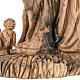 Statua San Francesco legno olivo Terrasanta 30 cm s7