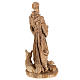 Saint Francis of Assisi statue in Holy Land olive wood 30 cm s10