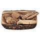 Miracle of the five loaves and two fish, olive wood plate s3
