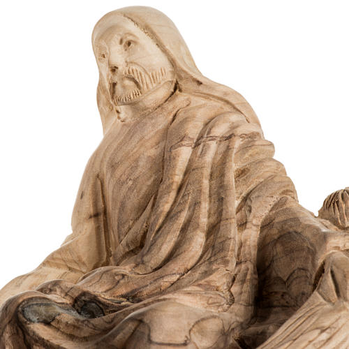 Estatua de la Pesca Milagrosa en madera de olivo 5